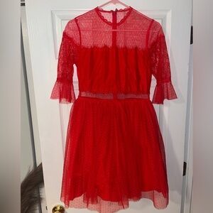 Red formal dress